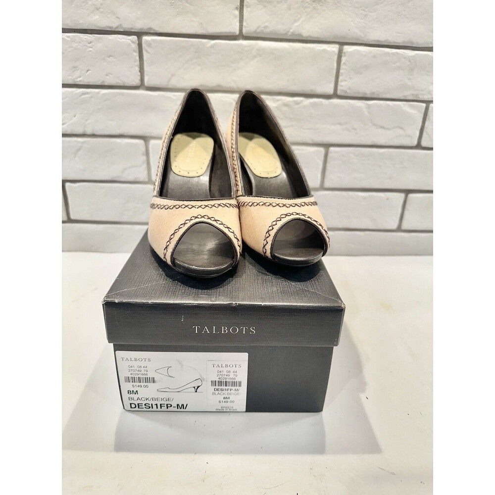 Aerosoles Palmwave Women Beige Open Toe Shoe Size 8.0 M Pre Owned